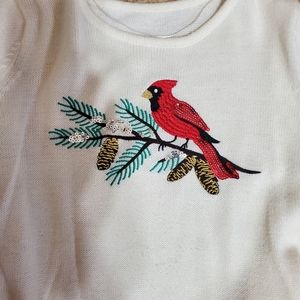 Cardinal sequin sweater like new!